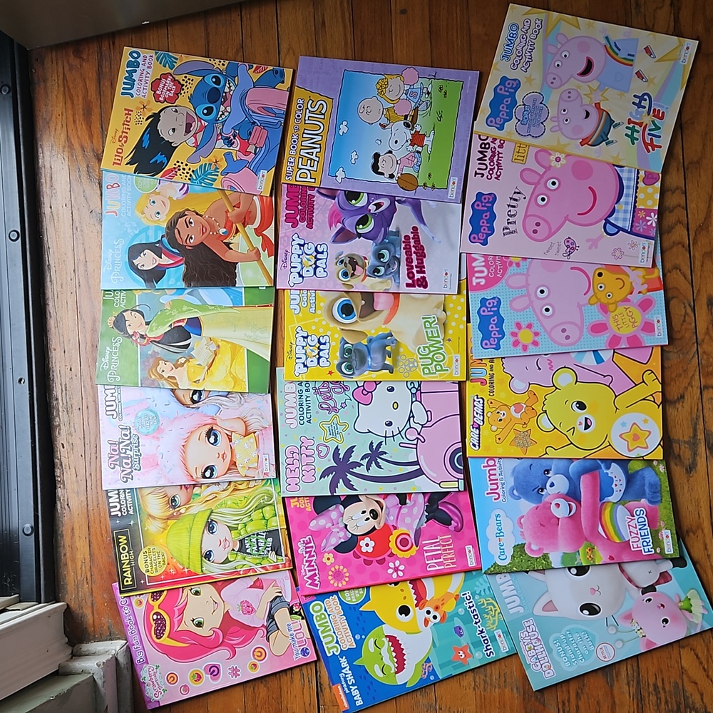 18 ASSORTMENTS OF COLORING AND ACTIVITY BOOK